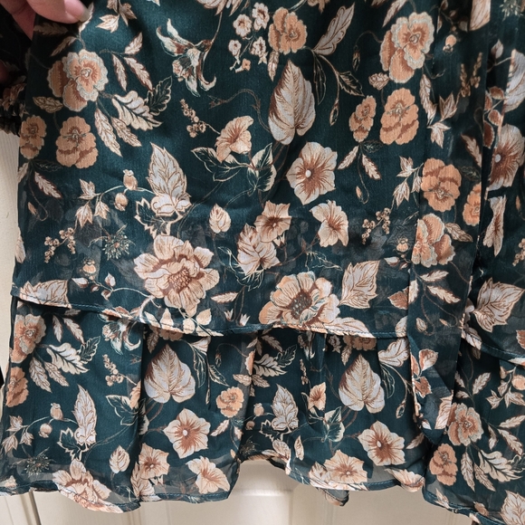 NWT Cupshe Floral Green Dress, Medium - Picture 7 of 10